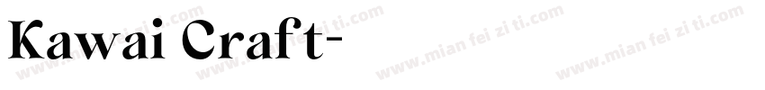 Kawai Craft字体转换